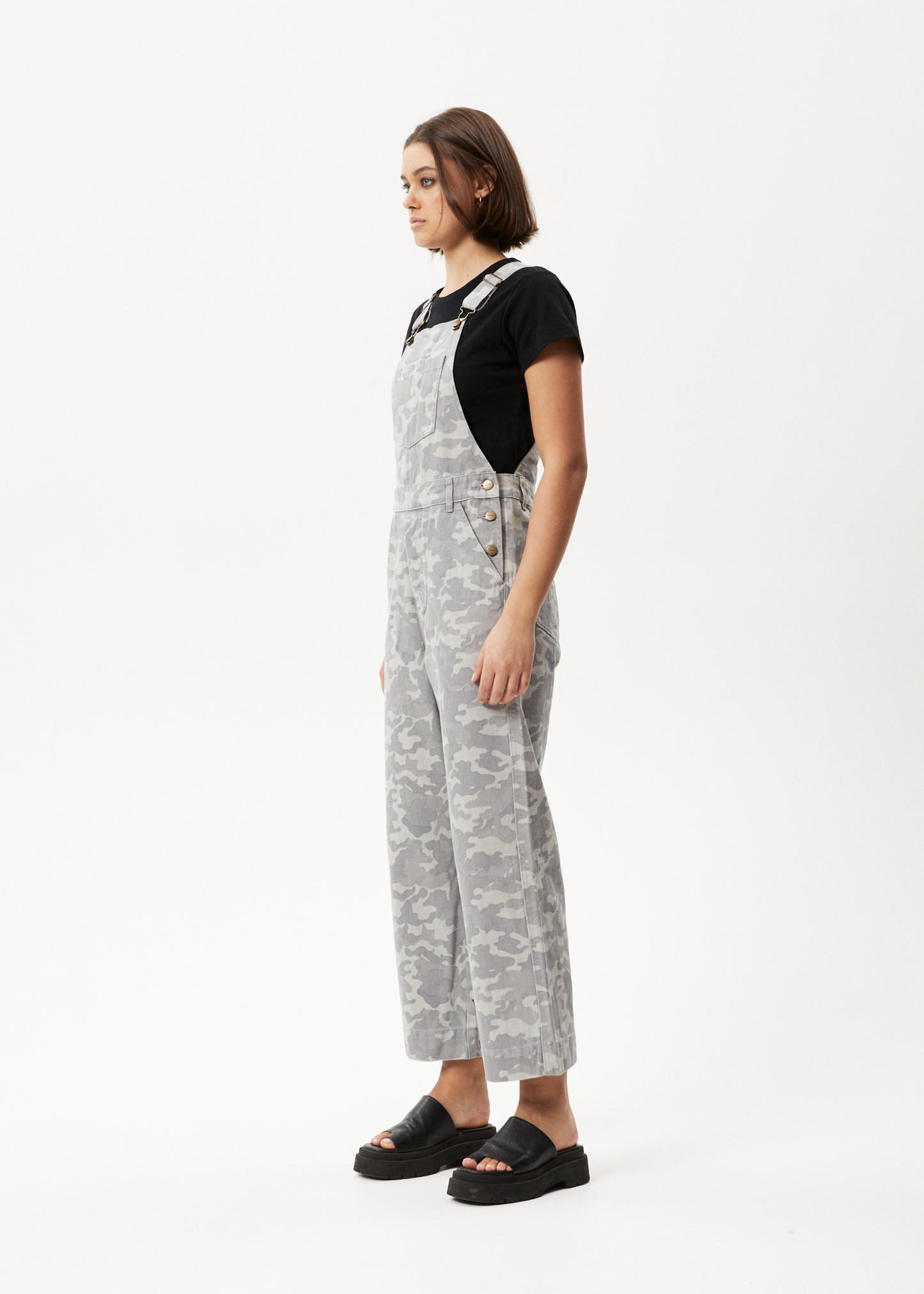 AFENDS Womens Cadet Lucie - Denim Overall - Camo