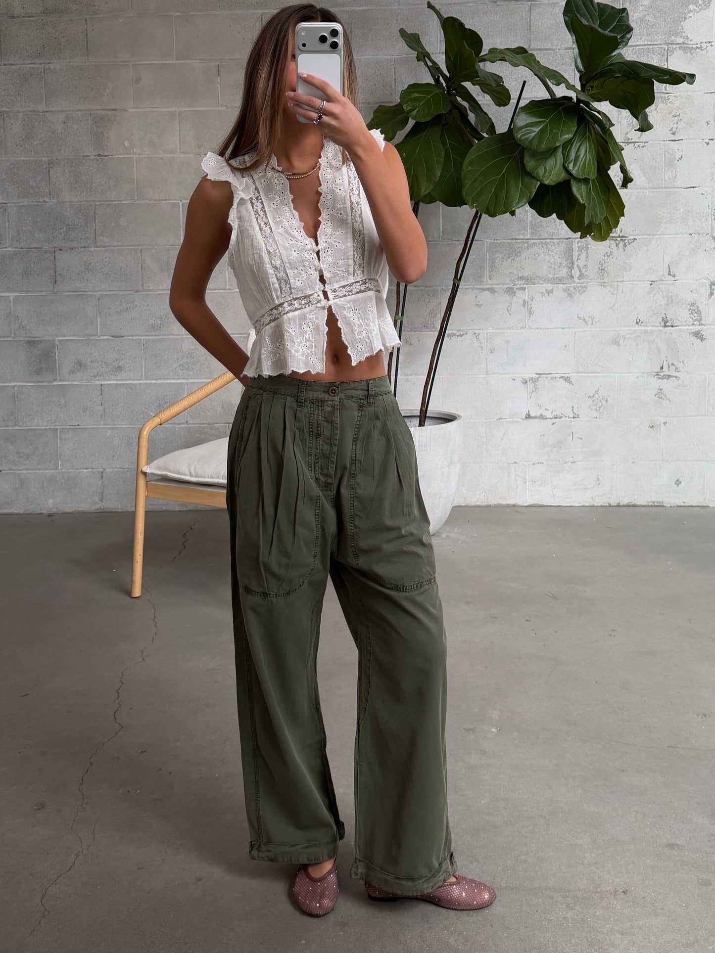FREE PEOPLE Clover Dropped Harem Trousers