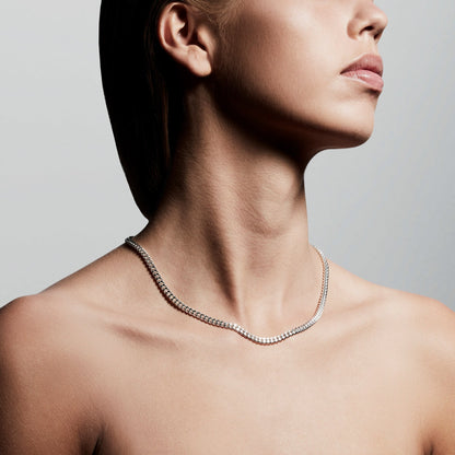 PILGRIM Fuchsia Curb Chain Necklace