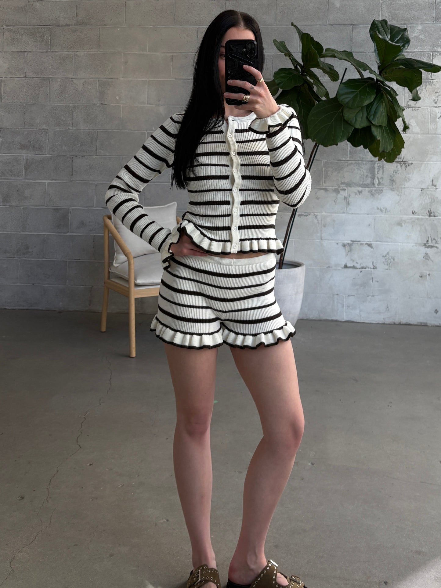 RUNAWAY THE LABEL Donna Long Sleeve Knit Top