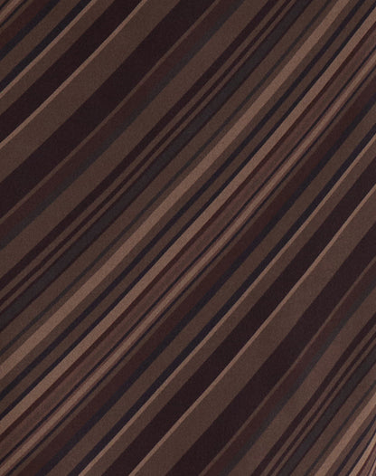 Abetzi Midi Skirt in Chiffon Mix Brown Stripe