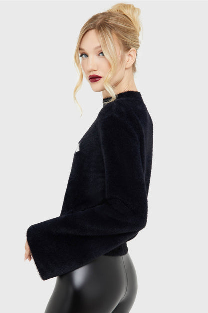 Dead Romantic Sweater [BLACK/WHITE]