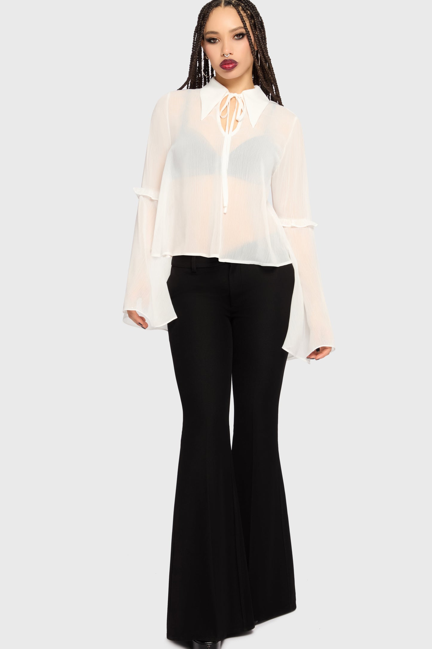 Fawnelle Flared Sleeve Shirt