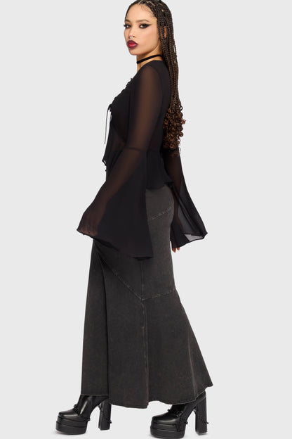 Gaia Adorned Long Sleeve Top