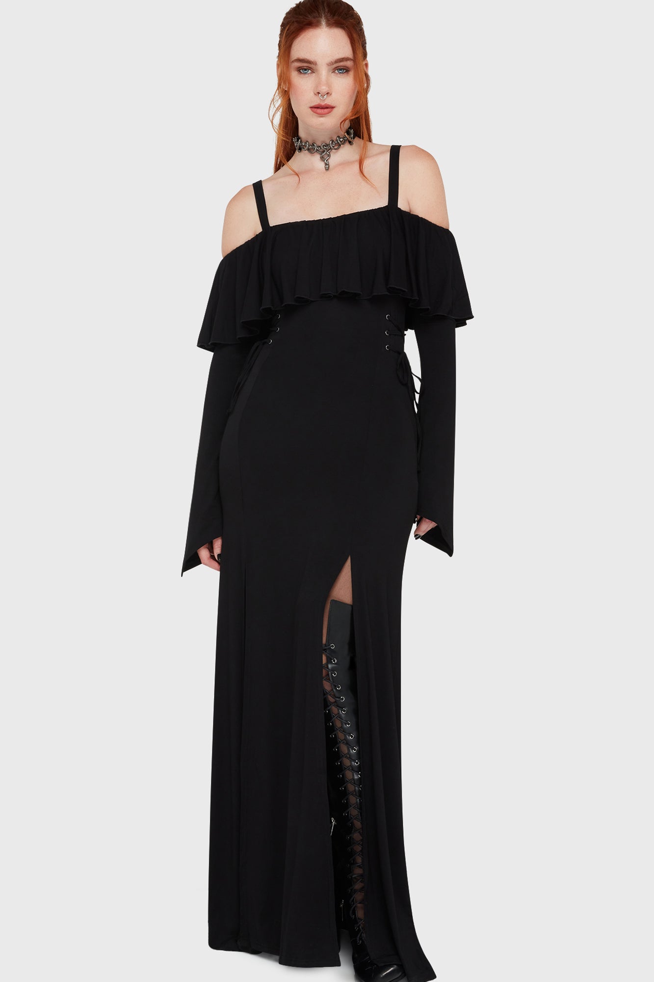 Ghostly Garden Maxi Dress