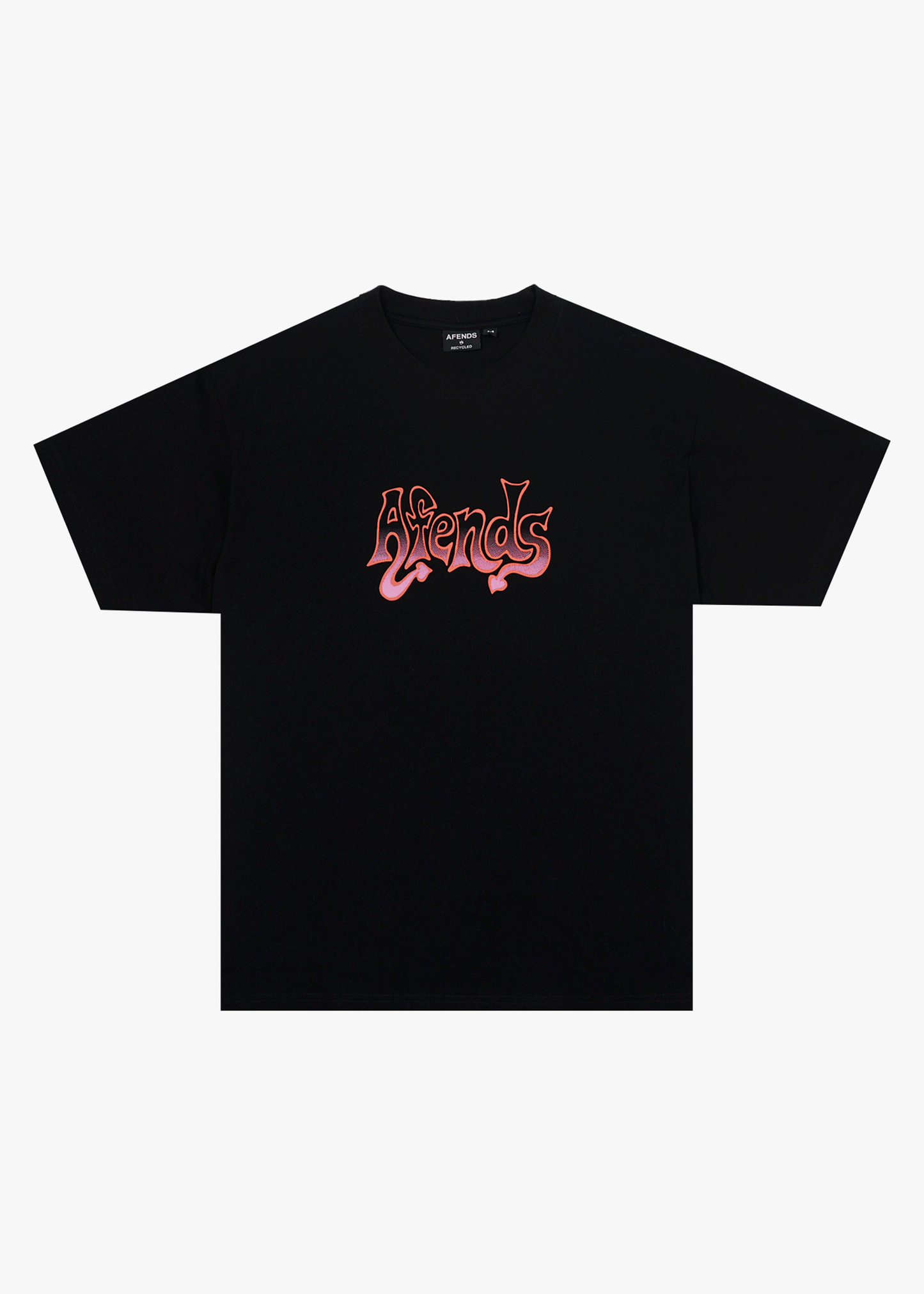 AFENDS Mens Splash - Boxy Tee - Black