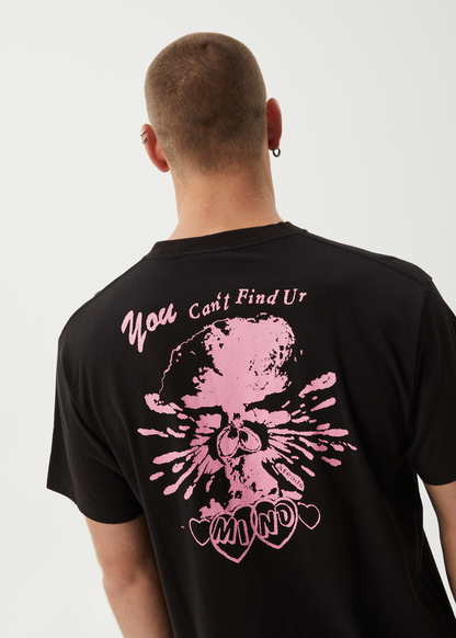 AFENDS Mens Mind Blow - Boxy Tee - Black