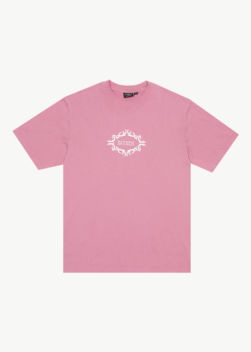 AFENDS Mens My Tribe - Heavyweight Retro Tee - Washed Marrakesh
