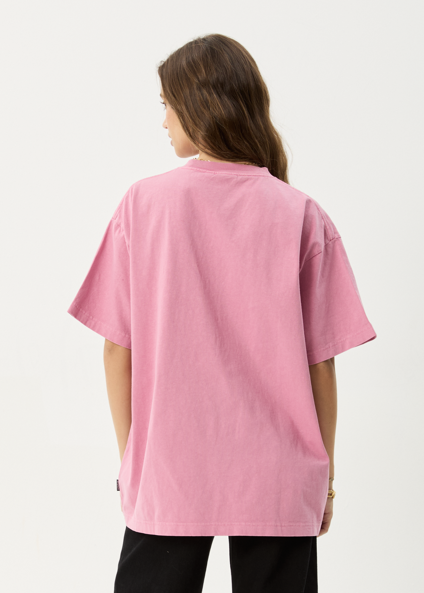 AFENDS Mens Heavy Petal - Heavyweight Boxy Tee - Washed Marrakesh