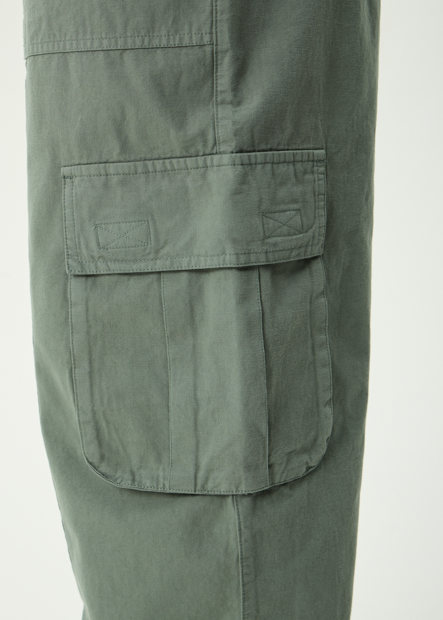 AFENDS Mens Summit - Pleated Cargo Pant - Washed Sycamore
