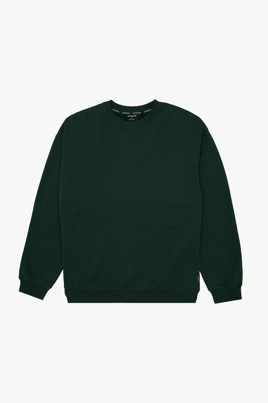 AFENDS Mens Genesis - Crew Neck - Washed Pine
