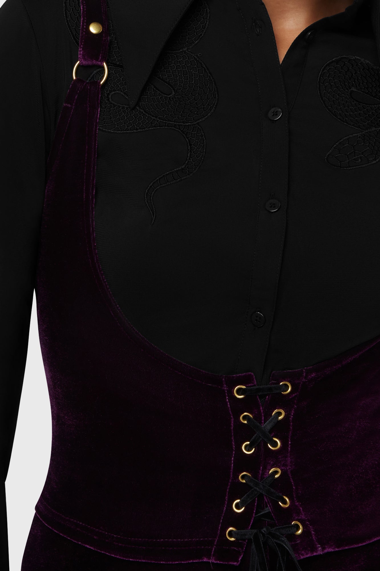 Night Petal Underbust Corset Top