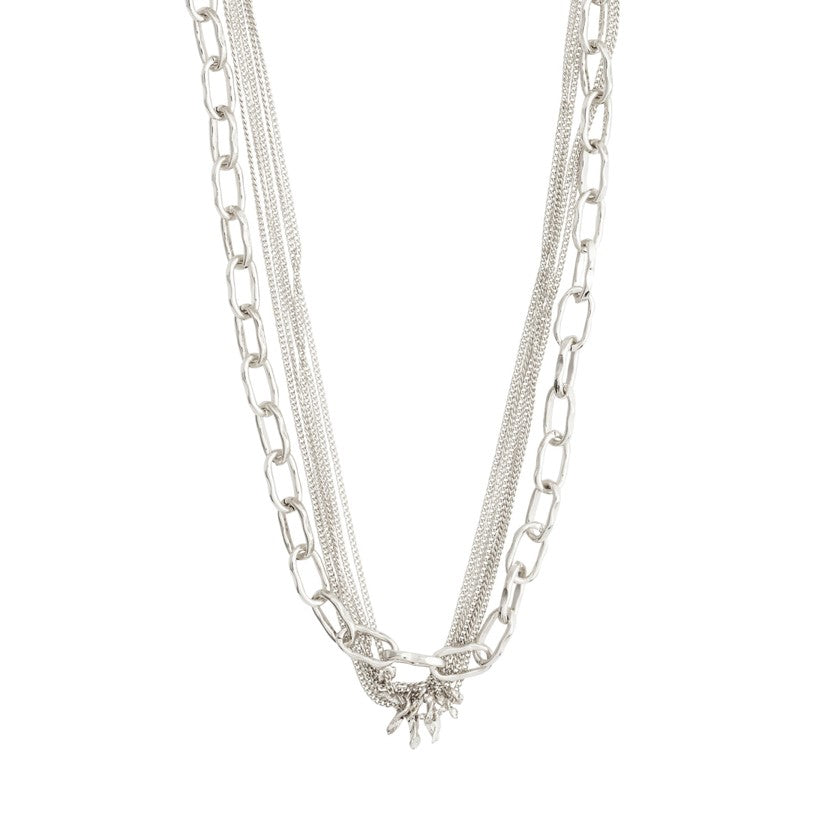 PILGRIM Pause Cable & Curb Chains Necklace