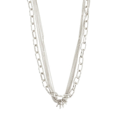 PILGRIM Pause Cable & Curb Chains Necklace