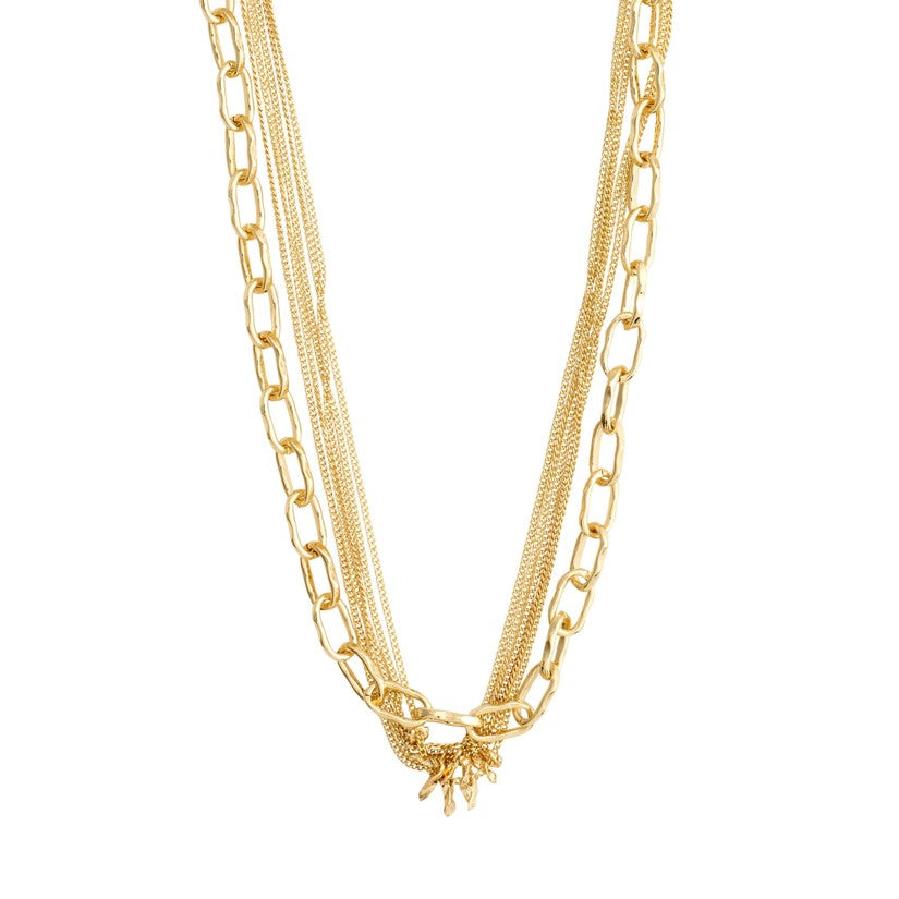 PILGRIM Pause Cable & Curb Chains Necklace