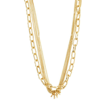 PILGRIM Pause Cable & Curb Chains Necklace