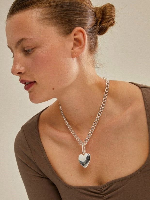 PILGRIM Charm Maxi Heart Pendant