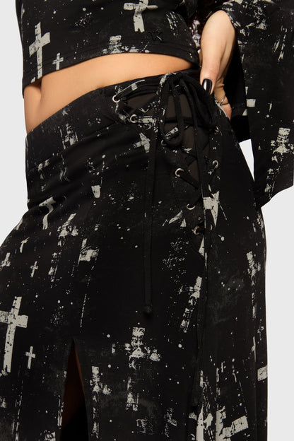 Tenebris Chapel Maxi Skirt