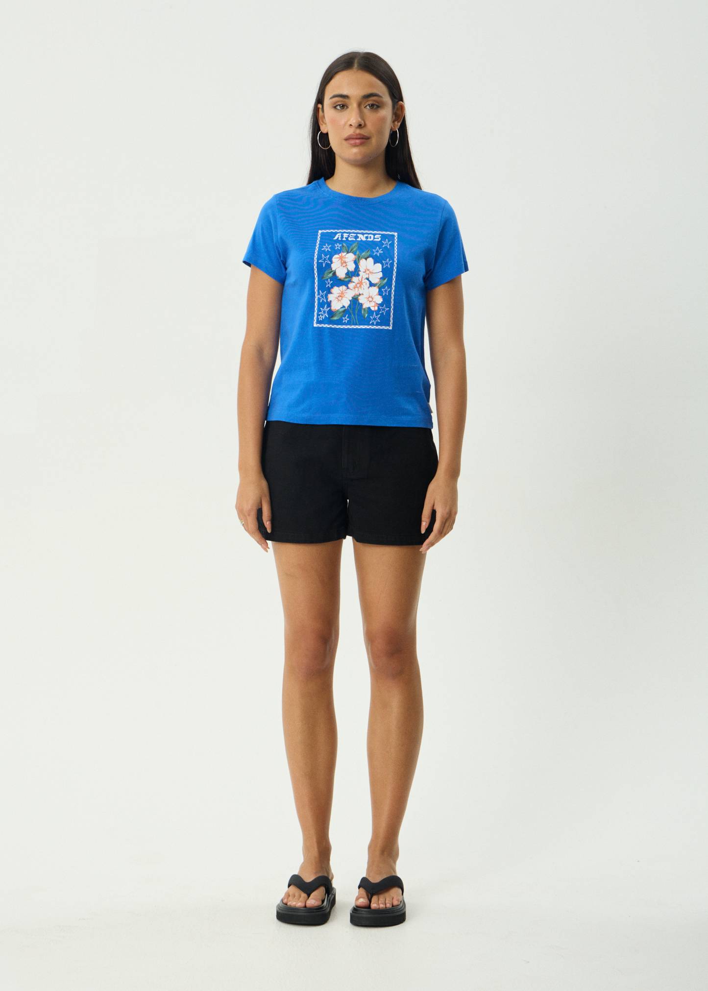 AFENDS Womens Anouk - Regular Tee - Marina