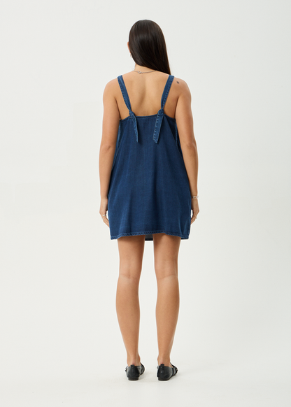 AFENDS Womens Palmer - Mini Dress - Ink