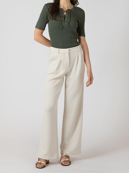 ROOM 34 Wide Leg Knit Trouser
