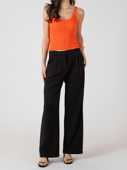 ROOM 34 Wide Leg Knit Trouser